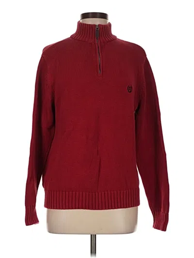 Pre-owned Chaps Turtleneck Sweater In Red