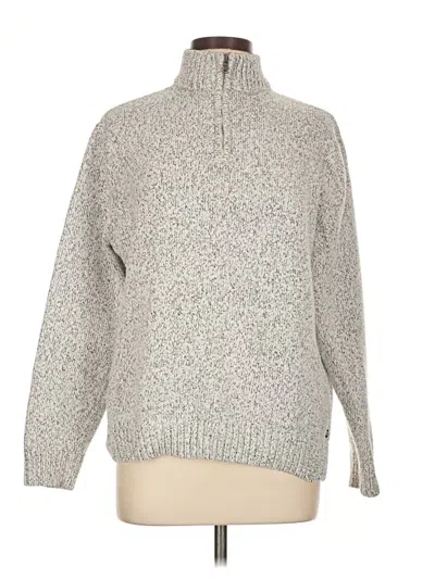 Pre-owned Chaps Turtleneck Sweater In Silver