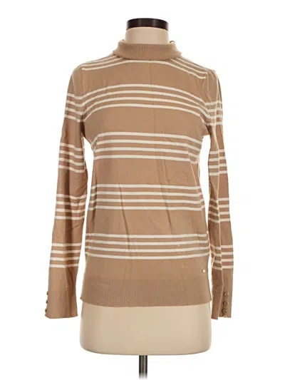 Pre-owned Chaps Turtleneck Sweater In Tan