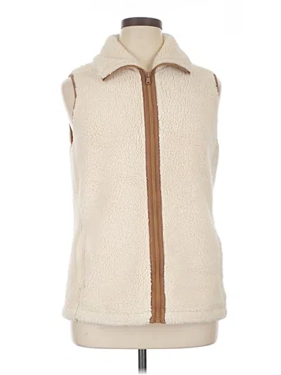 Pre-owned Chaps Vest In Ivory