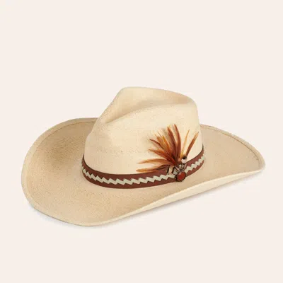 Char1hrse Charlie 1 Horse Laney Wilson Women's Straw "road Runner" Cowboy Hat In Brown