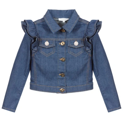 Charabia Babies' Girls Blue Denim Jacket