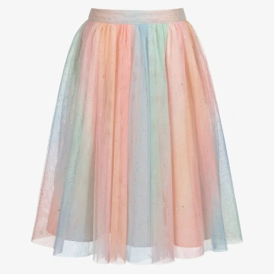 Charabia Babies' Girls Glittery Tulle Skirt In Pink