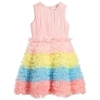 CHARABIA GIRLS PINK LAYERED TULLE DRESS