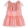 CHARABIA GIRLS PINK TULLE DRESS