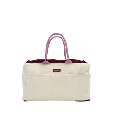 Character 10-pocket Canvas Tool Bag In Wine