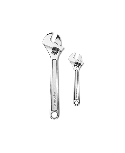 Character 2-piece Wrench Set In Silver-tone