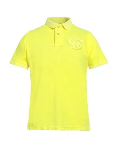 Charapa Man Polo Shirt Yellow Size S Cotton
