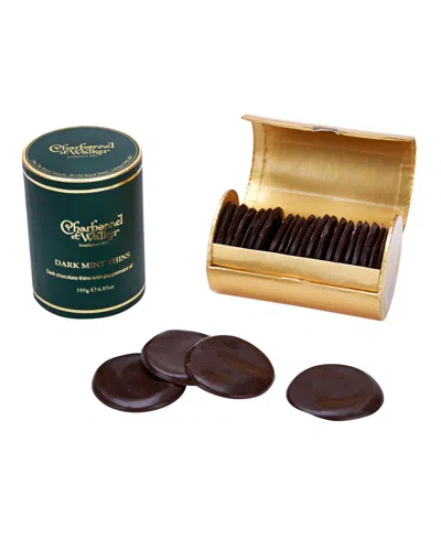 Charbonnel Et Walker Dark Chocolate Mint Thins, 20 Pieces In Transparent
