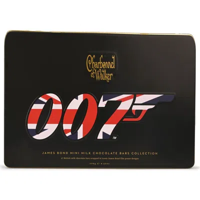 Charbonnel Et Walker James Bond 007 Dry Mini Chocolate Bar Collectors Tin In Black