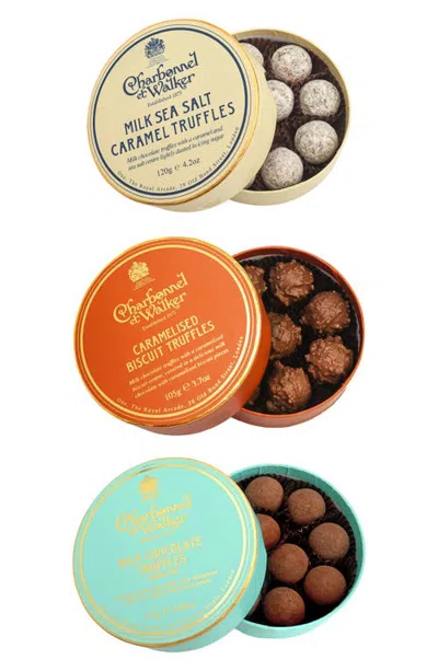 Charbonnel Et Walker Oh-so-chocolatey Set Of 3 Truffle Boxes In Multi