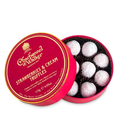 Charbonnel Et Walker Strawberries & Cream Truffles In Red