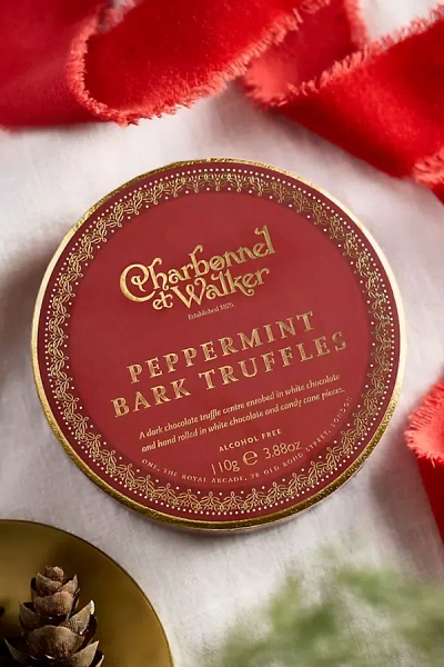 Charbonnel Et Walker Terrain  Peppermint Bark Truffles In Red