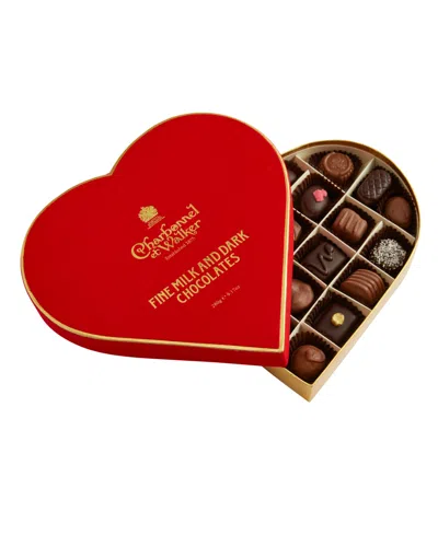 Charbonnel Et Walker Valentine's Day Red Velvet Heart Assorted Chocolate, 22 Pieces In Multi