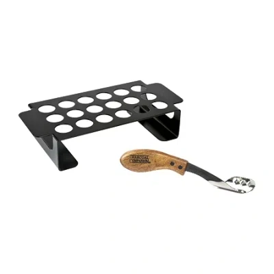 Charcoal Companion Chili Pepper Grilling Rack And Corer Set In Black