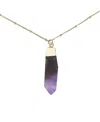 Charged Amethyst Pendant Necklace In Amethyst