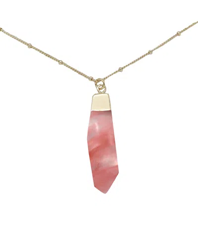 Charged Cherry Quartz Pendant Necklace