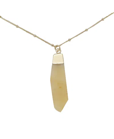 Charged Citrine Pendant Necklace