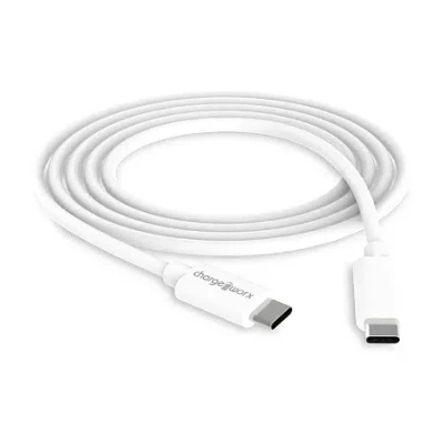 Chargeworx 10ft Power Delivery Usb-c To Usb-c Cable In White