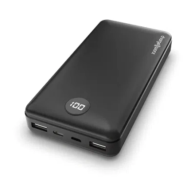 Chargeworx 20000mah Triple Usb Battery Pack In Black