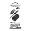 Chargeworx 3 Lightning Connector Dual Usb Charger In Black