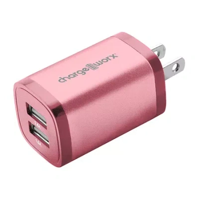 Chargeworx Dual Usb Wall Charger In Orange