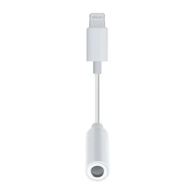 Chargeworx Lightning Aux Adaptor Charging Cable In White