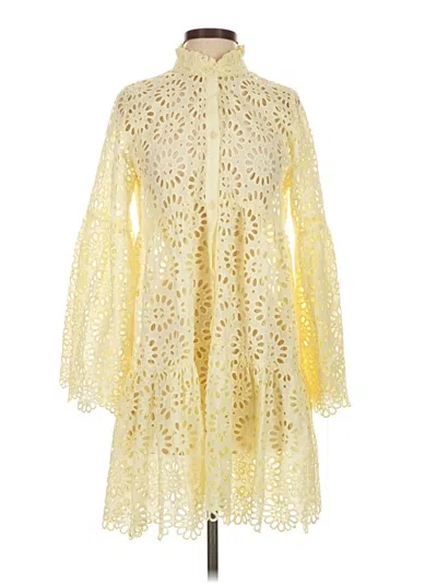 Pre-owned Charina Sarte Cocktail Dress In Yellow