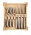 Charingworth Santol Stainless Steel Steak Knife And Fork Set In Silver