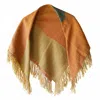 Charkha & Loom Women's Orange / Blue Vega Eri Silk & Wool Scarf - Blue & Orange In Multi
