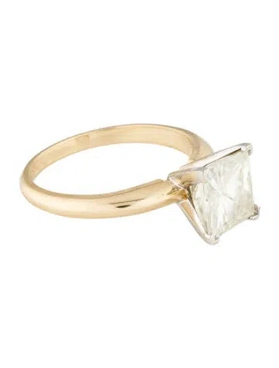 Pre-owned Charles & Colvard 14k Morganite Cocktail Ring In Multi