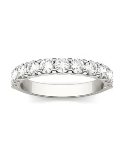 Charles & Colvard Moissanite Anniversary Band 1-1/10 Ct. T.w. Diamond Equivalent In 14k White Or Yellow Gold In White Gold