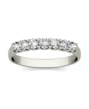 Charles & Colvard Moissanite Anniversary Band 3/8 Ct. T.w. Diamond Equivalent In 14k White Gold In White Gold