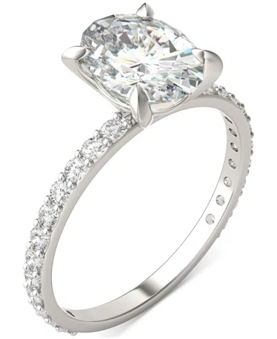 Charles & Colvard Moissanite Classic Basket Solitaire Engagement Ring (2-1/2 Ct. T.w.) In 14k White Gold