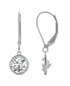 Charles & Colvard Moissanite Drop Earrings (1 5/8 Ct. T.w. Diamond Equivalent) In 14k White Gold In White Gold