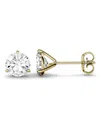 Charles & Colvard Moissanite Martini Stud Earrings (2 Ct. T.w. Diamond Equivalent) In 14k White Or Yellow Gold In Gold