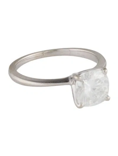 Pre-owned Charles & Colvard Moissanite Solitaire Engagement Ring In Multi