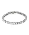 Charles & Colvard Moissanite Tennis Bracelet (12 1/5 Ct. T.w. Diamond Equivalent) In Sterling Silver In Sterling Silver