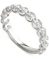 Charles & Colvard Moissanite Trellis Set Wedding Band (1-1/2 Ct. T.w) In 14k White Gold In 14k White Gold
