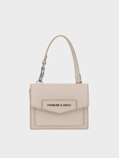 Charles & Keith - Adelie Envelope Card Holder In Oat