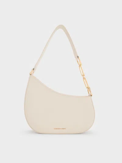 Charles & Keith - Agatha Chain-accent Shoulder Bag