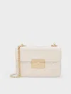 Charles & Keith - Alva Quilted Chain-handle Bag