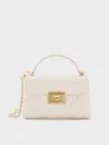 Charles & Keith - Alva Quilted Top Handle Bag