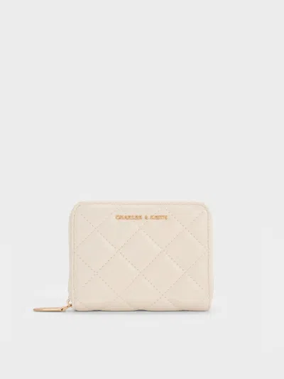 Charles & Keith - Alva Quilted Zip-around Wallet