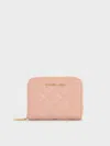 Charles & Keith - Alva Quilted Zip-around Wallet