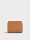Charles & Keith - Alva Quilted Zip-around Wallet