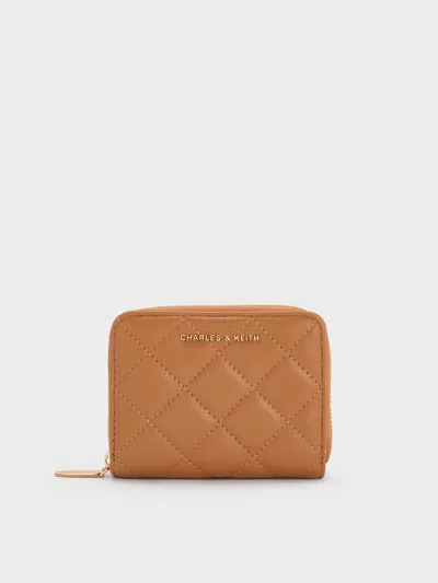 Charles & Keith - Alva Quilted Zip-around Wallet
