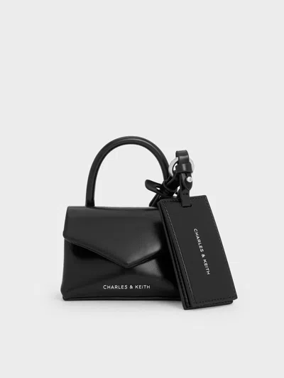 Charles & Keith - Andromeda Micro Bag Charm In Black