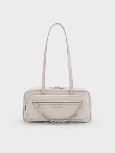 Charles & Keith - Atwood Chain Elongated Shoulder Bag