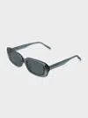 Charles & Keith - Aubrey Rectangular Recycled Acetate Sunglasses In Teal